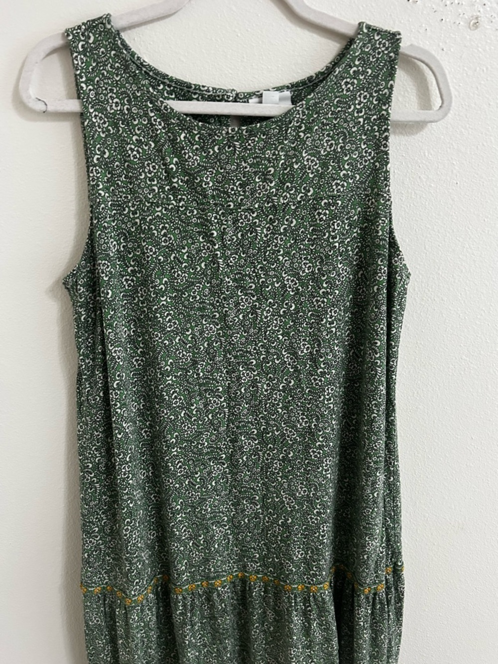 J. Jill Green Printed Sleeveless Maxi Dress - Picture 3 of 8